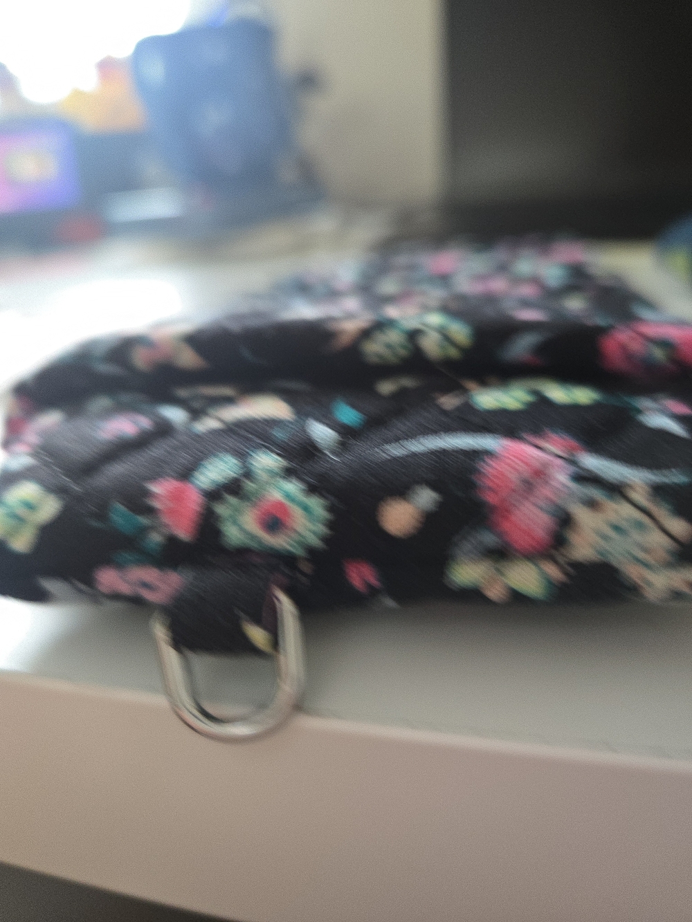 Vera Bradley Black Quilted Floral Eyeglass Pouch Set Price Is For The Pair - Picture 6 of 8